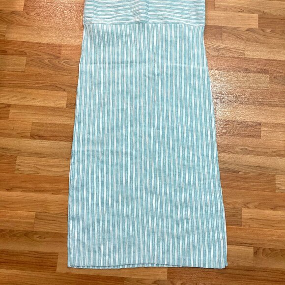 Vintage Cynthia Max Relax Linen Blend Maxi Dress Sleeveless Pocket Slit Green L - Picture 2 of 11